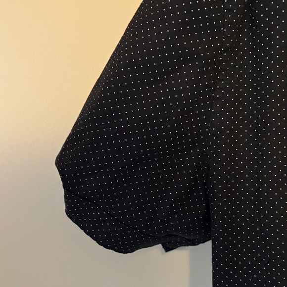 Guess Black Casual Button Down Shirt Polka Dot - Picture 7 of 9